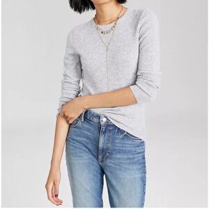 Charter Club 100% Cashmere Sweater • Size S • NWT • Cream-Trim Detail